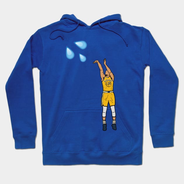 Steph Curry Splash - NBA Golden State Warriors Hoodie by xavierjfong